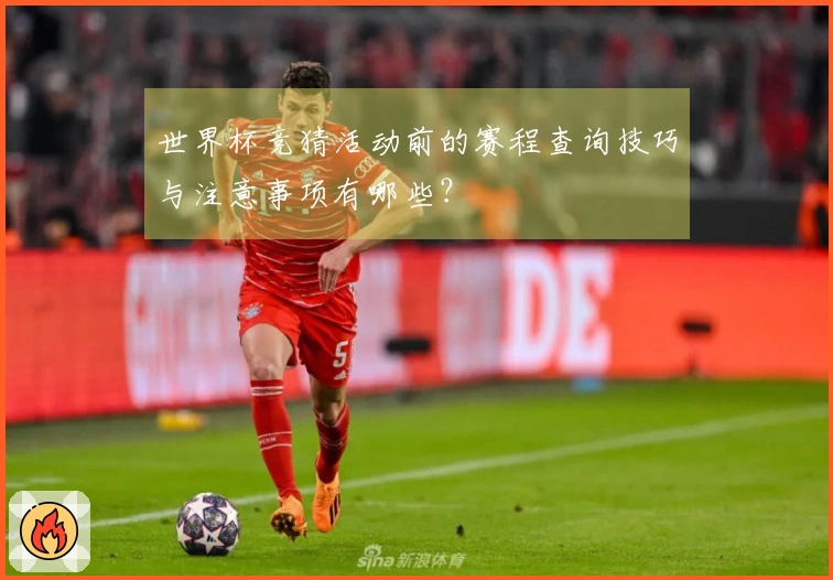 世界杯竞猜活动前的赛程查询技巧与注意事项有哪些？